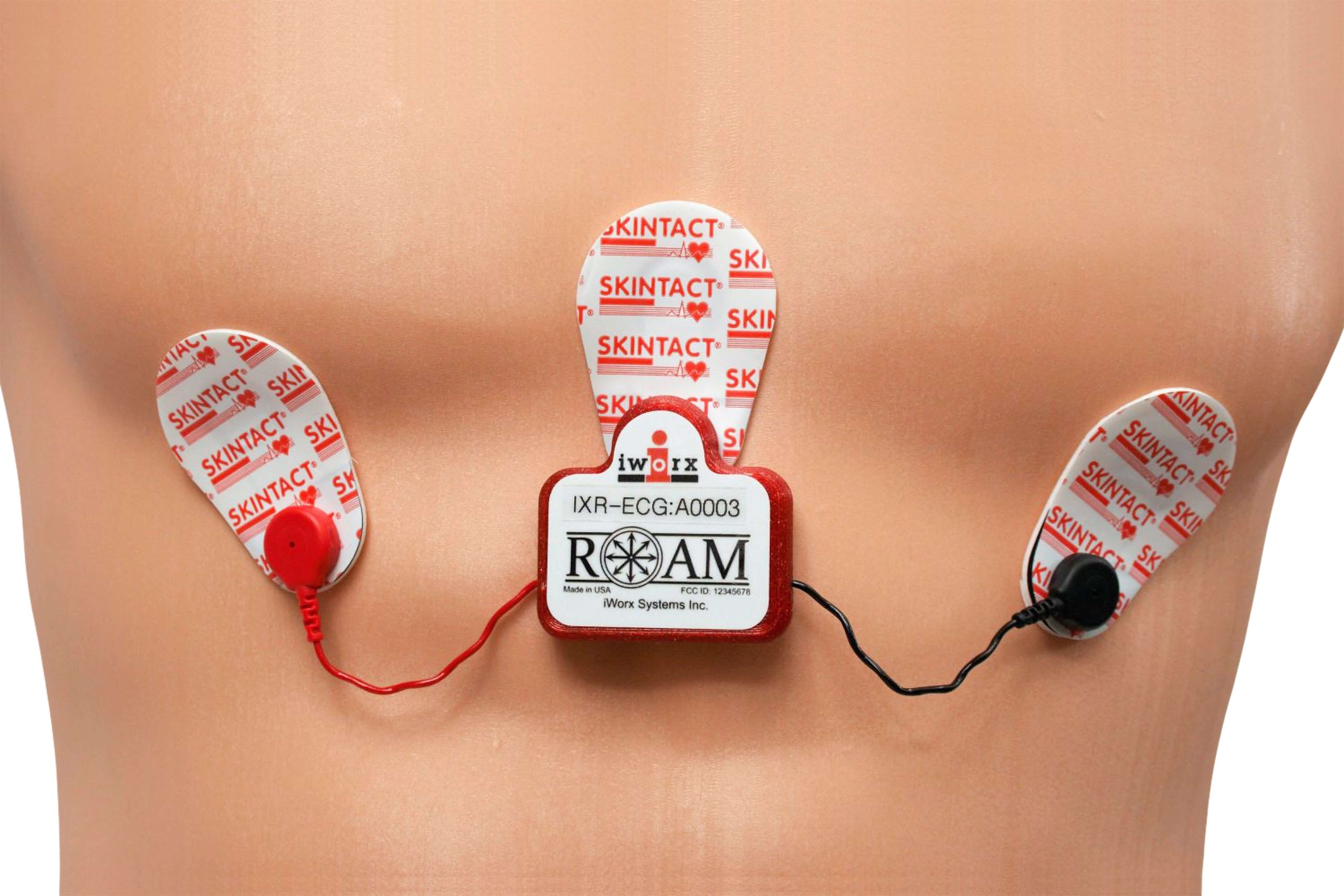 ROAM ECG placement on chest