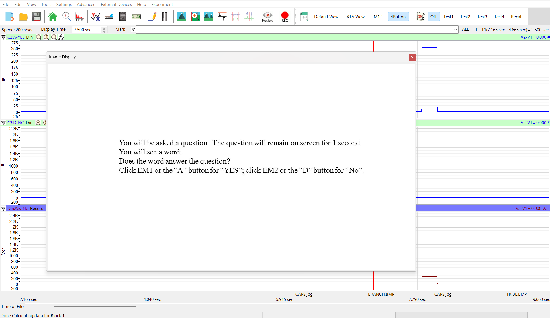 Image Text Display Feature in LabScribe Software