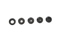 Respiratory Resistance set with 2mm, 4mm, 6mm, 10mm and 14mm hole adaptors for the Flowhead
