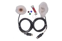 eye and ear sensor system with multi colored light