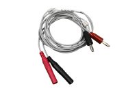 C-HVS-B2: A Set of 2 Safety Connector to 4mm Banana Connectors (Red and Black)