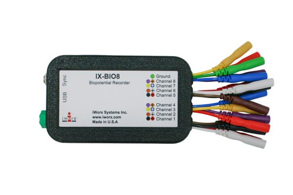 8 channel biopotential recorder